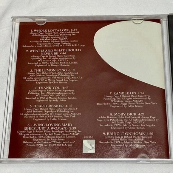 Vintage Led Zeppelin II (2) CD Atlantic A2-19127 Jimmy Page Robert Plant 1994 - Picture 2 of 8